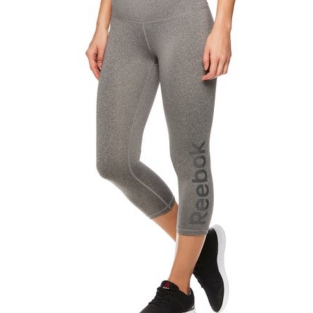 Reebok Grey Quarter Athletic Leggings